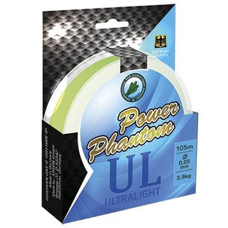 Шнур Power Phantom 6x, UltraLight, 105м, зеленый, 0,04мм, 2,8кг