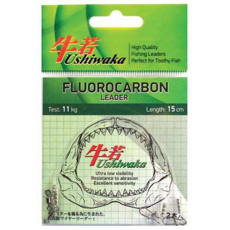Поводок Ushiwaka Fluorocarbon UF1508, 8кг/15см, 2 шт.