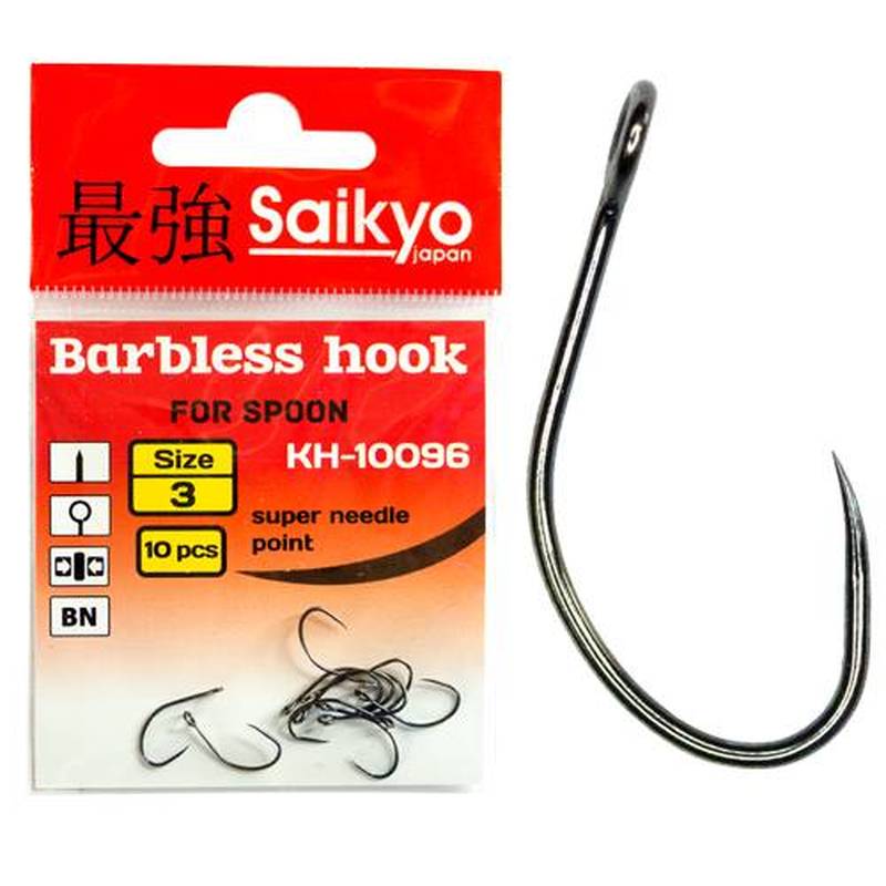 Крючки Saikyo KH-10096 Barbless BH №4 (10 шт.)