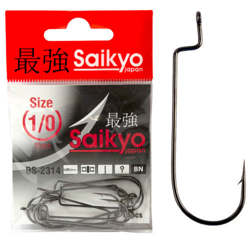 Крючки офсетные Saikyo BS-2314 BN №2/0 (10шт)