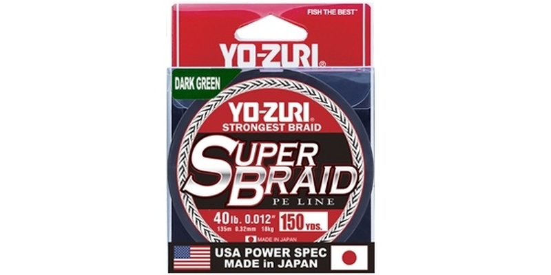 Плетеный шнур Yo-Zuri PE SUPERBRAID 135m Dark Green 5kg (0.15mm)